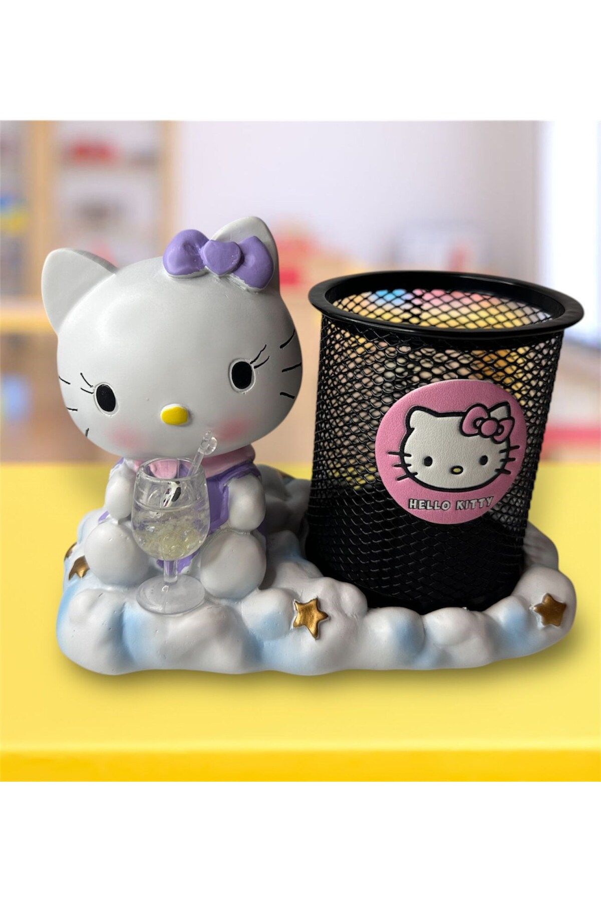 HEDİYEBİZİZ Hello Kitty Kalemlik Çalışma Masası Kalemliği