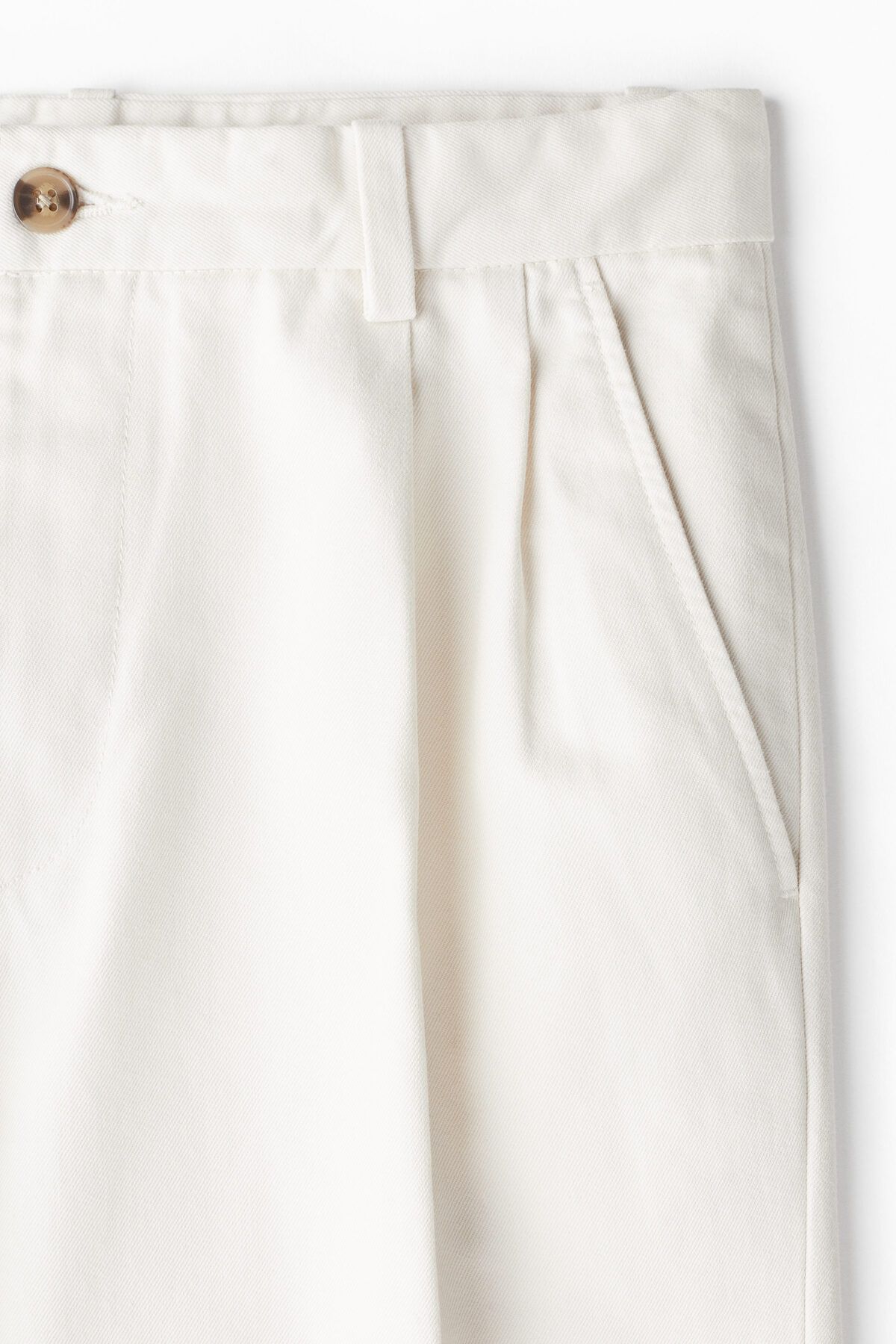شلوار سفید مردانه مناسب چینو به طور منظم با کف ردیابی شده H M H&M