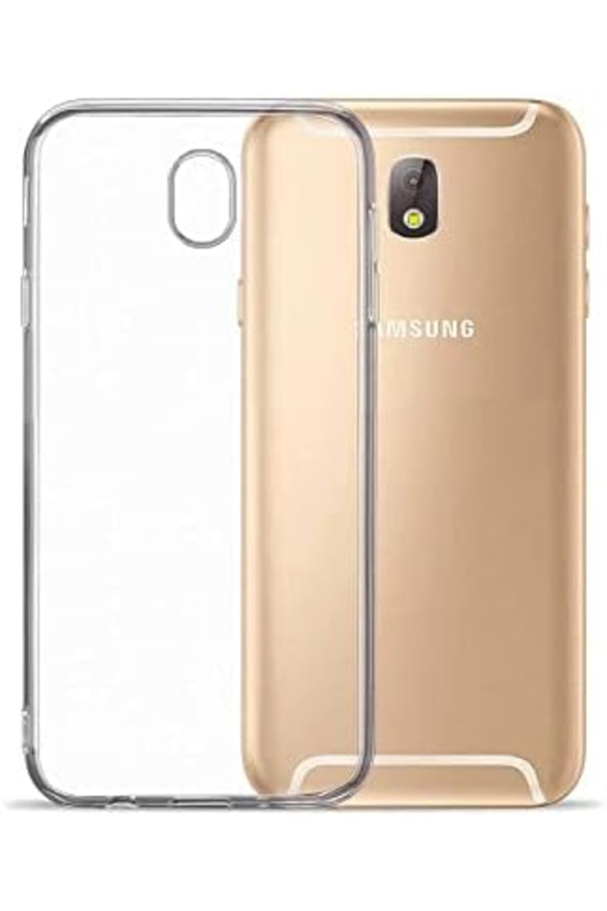 NcK Samsung Galaxy J7 Pro Uyumlu Şeffaf Süper Silikon Kılıf