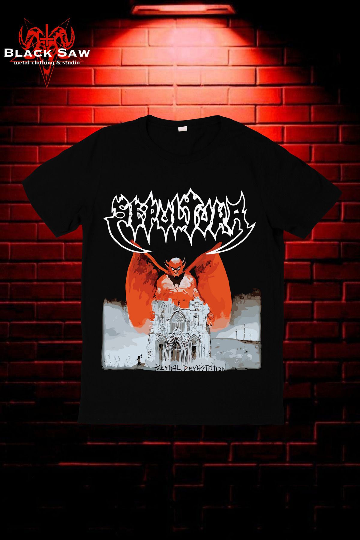 Valens Sepultura Bestial Devastation Thrash Metal Tshirt