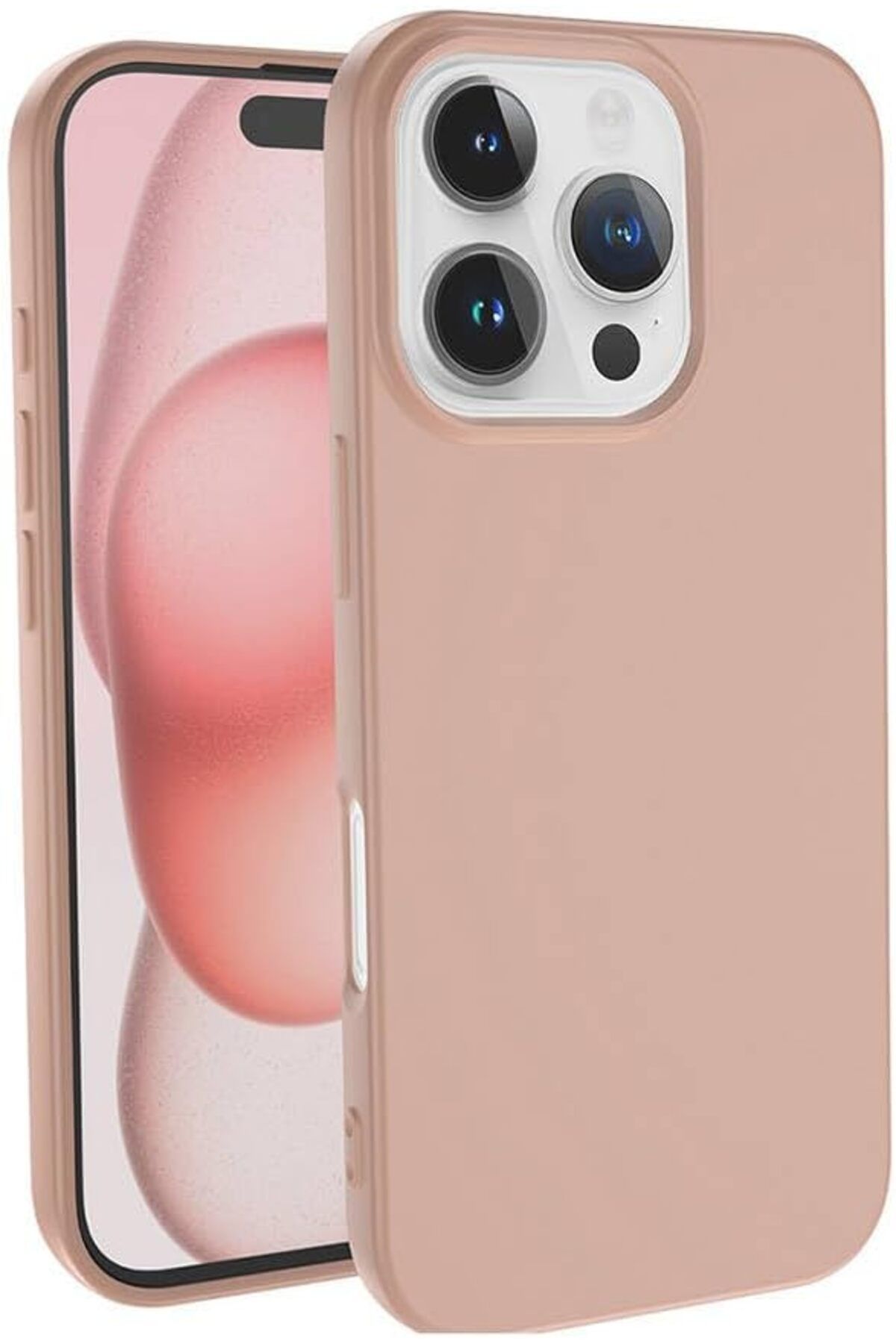 NcK Apple İle Uyumlu iPhone 16 Pro Kılıf ZORE LSR Lansman Kapak Gold