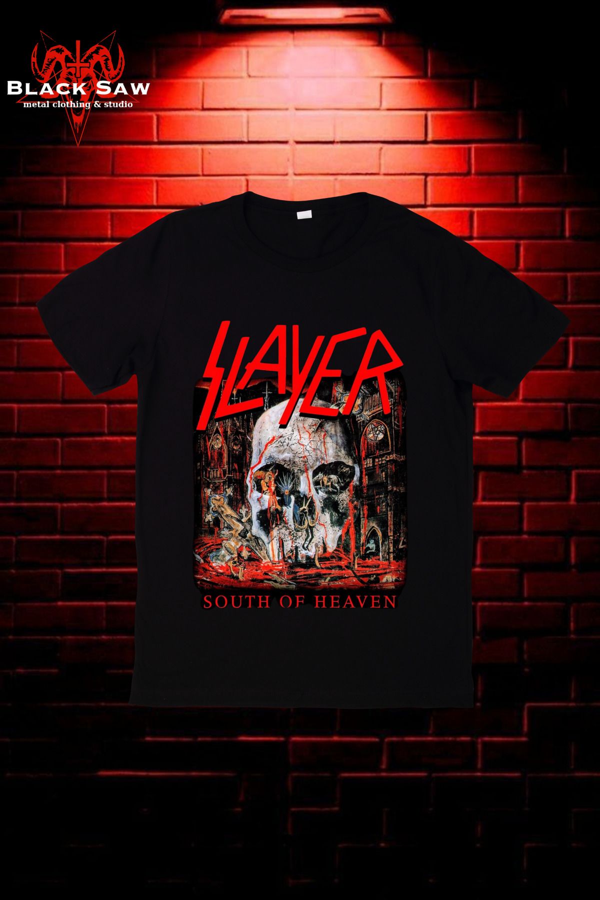 Valens Slayer South of Heaven Thrash Metal Tshirt