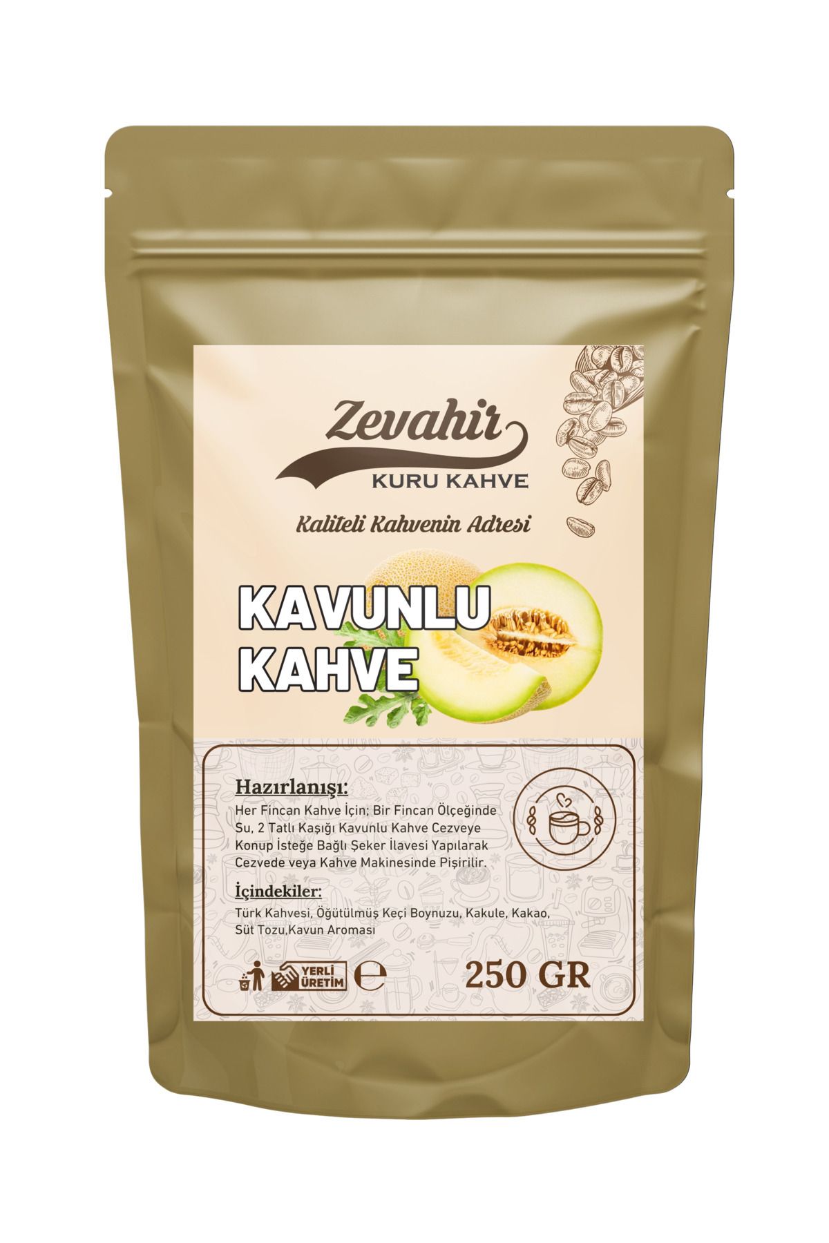 Zevahir Kavunlu Kahve 250 GR