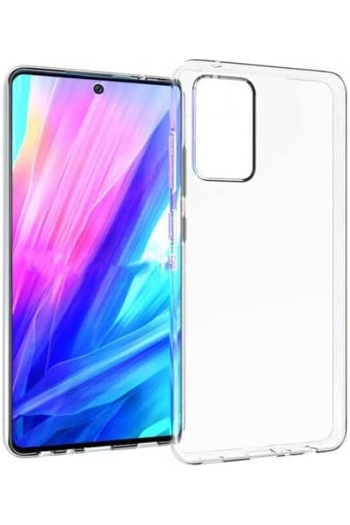 NcK Galaxy A52 Kılıf Zore Kamera Korumalı Süper Silikon, Şeffaf