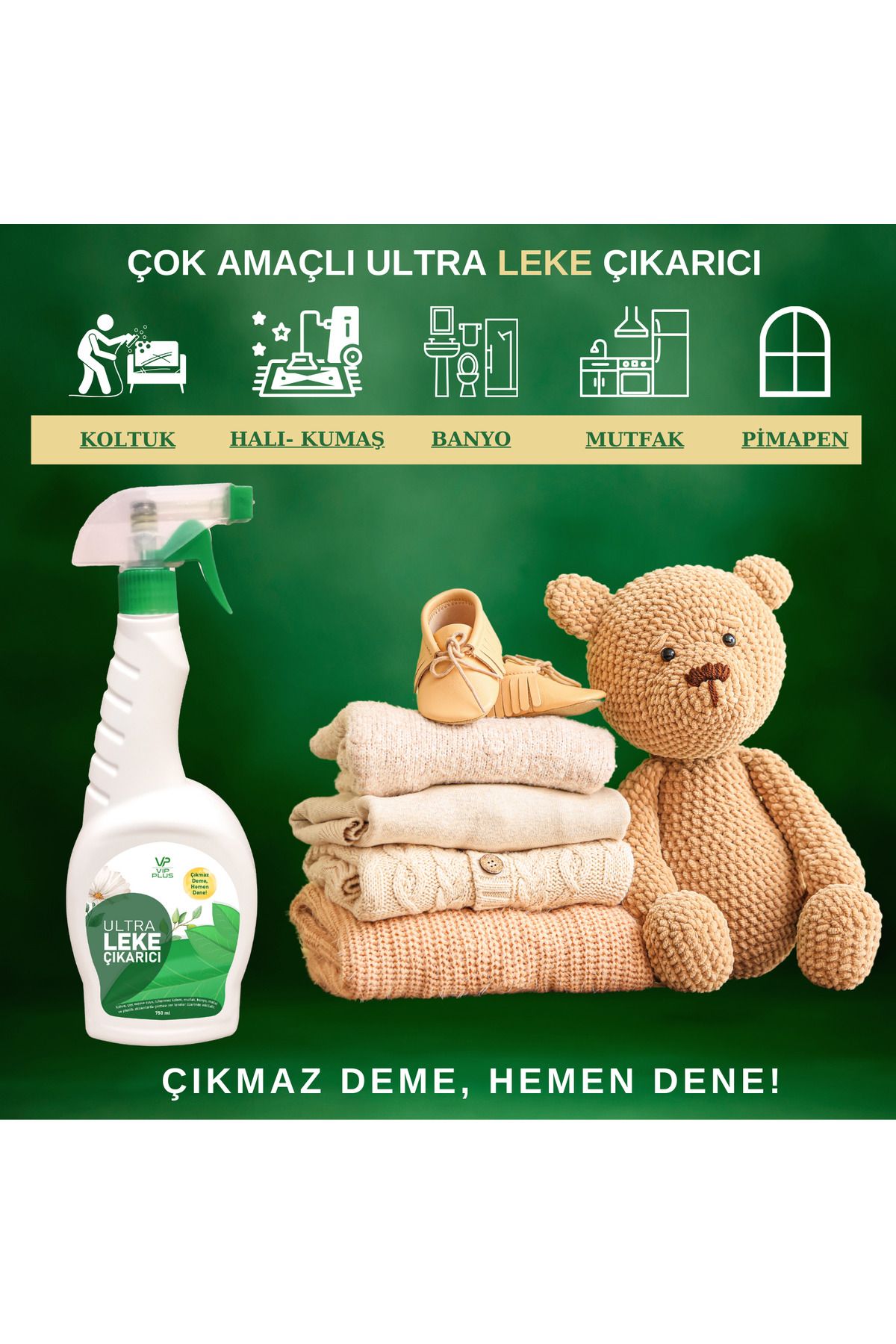 VİP PLUS ÇOK AMAÇLI LEKE ÇIKARICI 1X750 ML