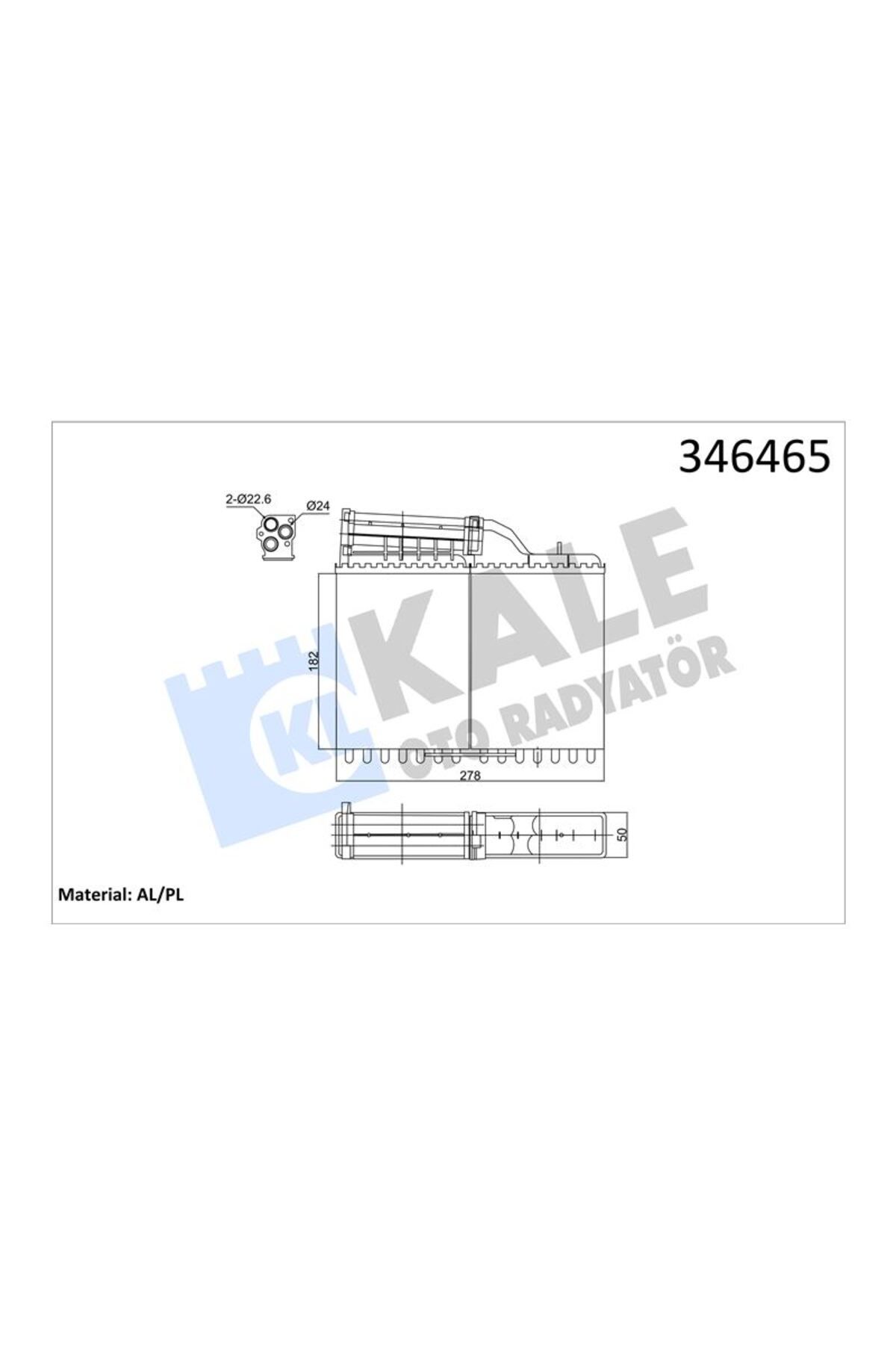 KALE RADYATÖR KALORIFER RADYATORU BMW E34 88>92