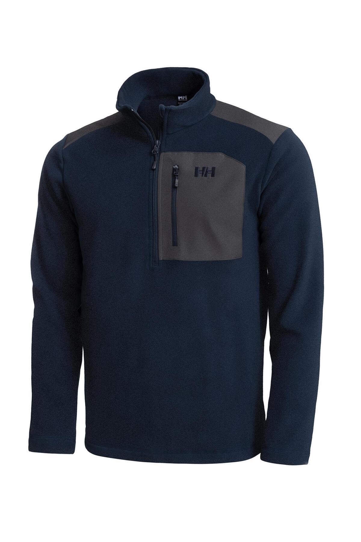 هلی هانسن بلوک پشمی نیمه زیپ دار آبی ناوی مردانه Halfzip