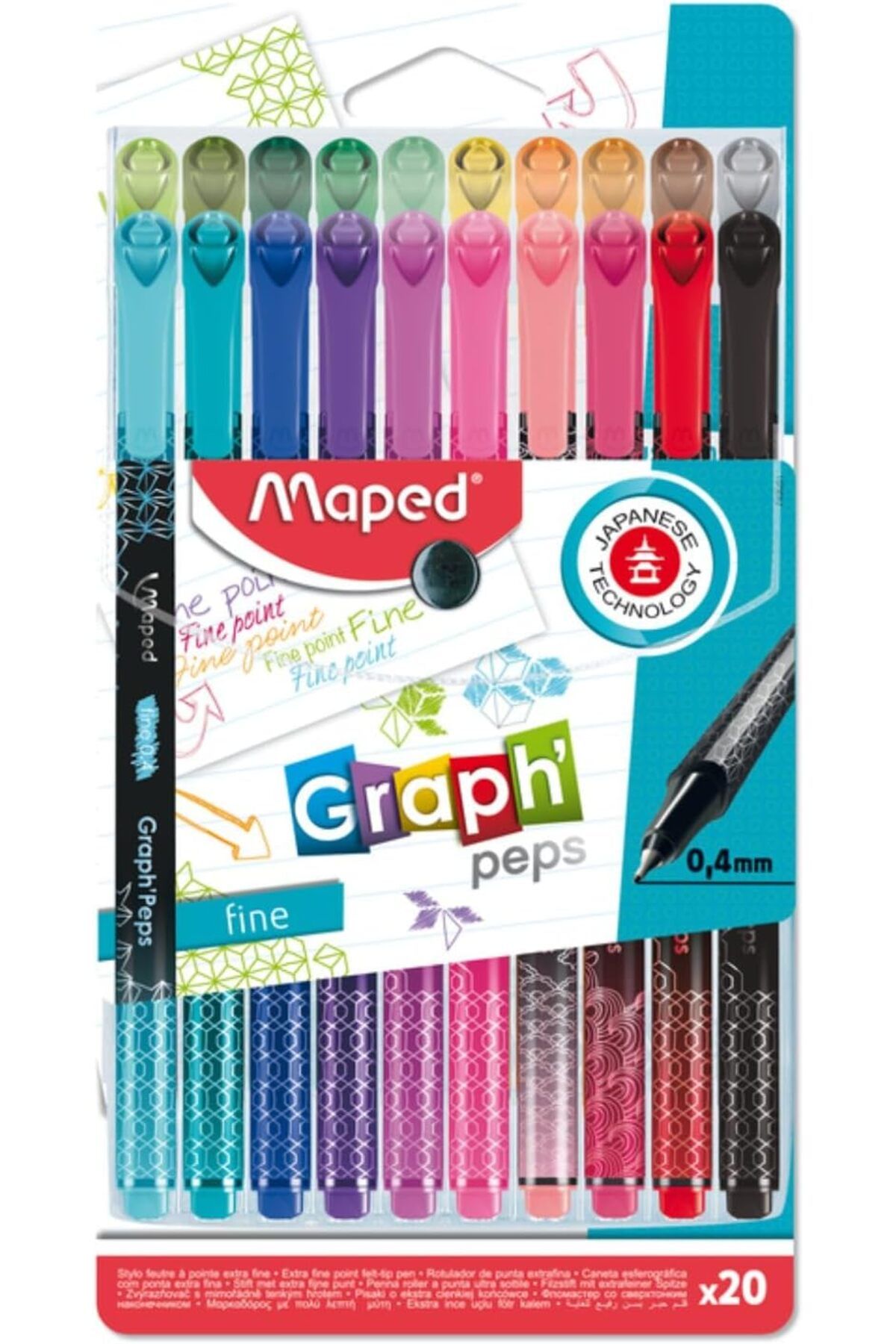 STOREMAX sellbuystore OFfis ve Kırtasiye 749051 Desenli Fineliner Keçeli Kalem 1053513