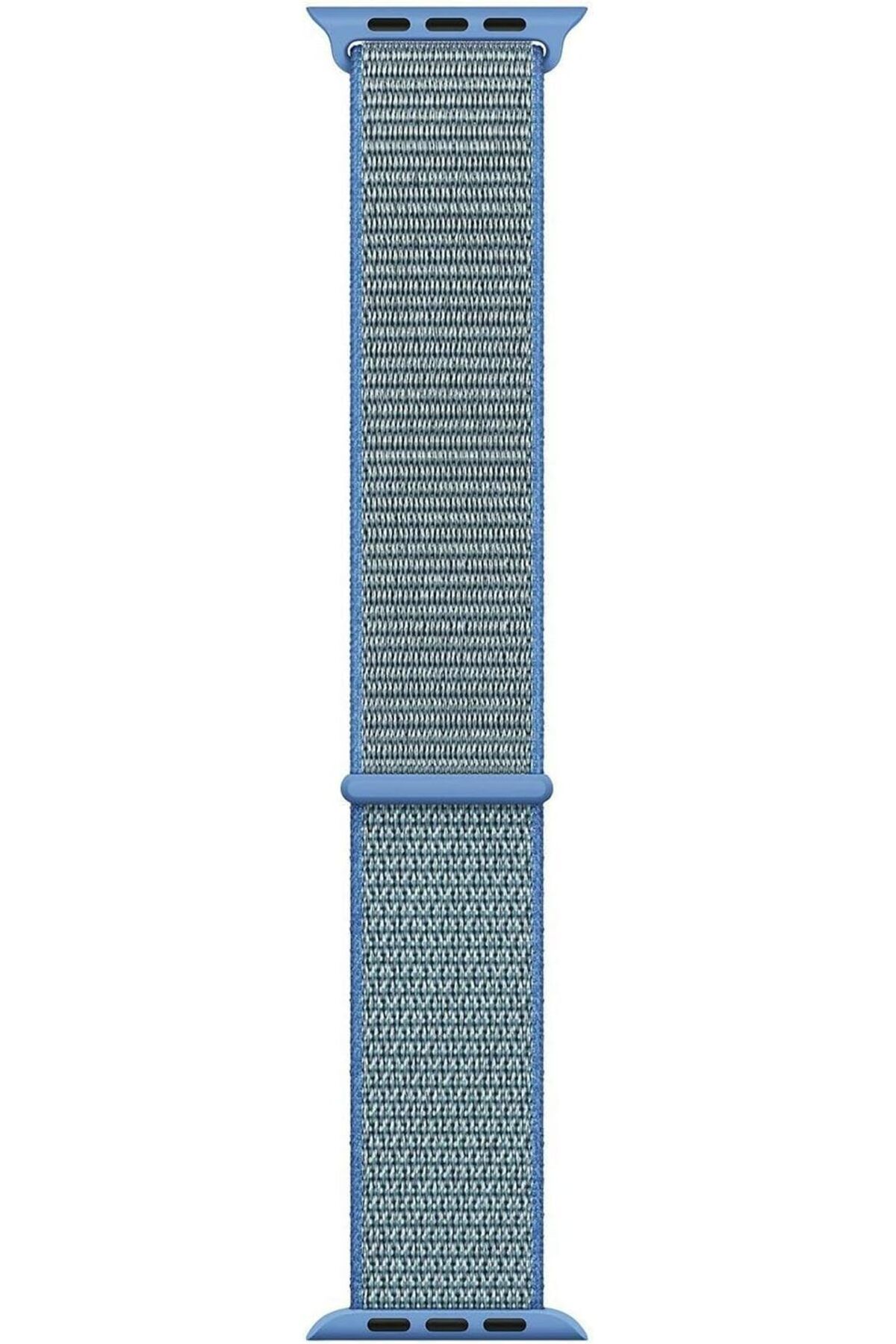 NcK Apple Watch SE 40mm için Kordon Hasırlı Woven Mavi