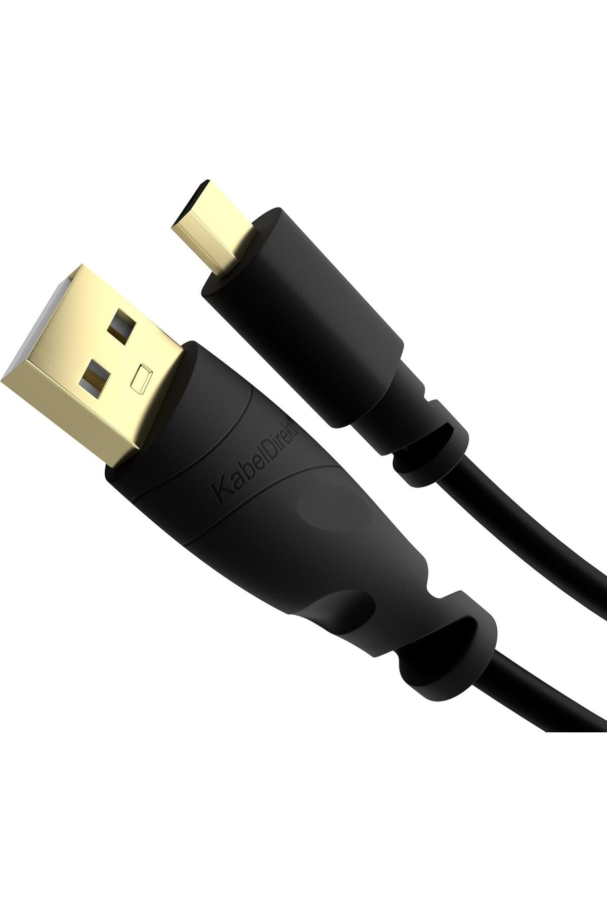 NcK – Mikro USB kablosu – 1 m (USB 2.0, şarj kablosu, veri kablosu, siyah)