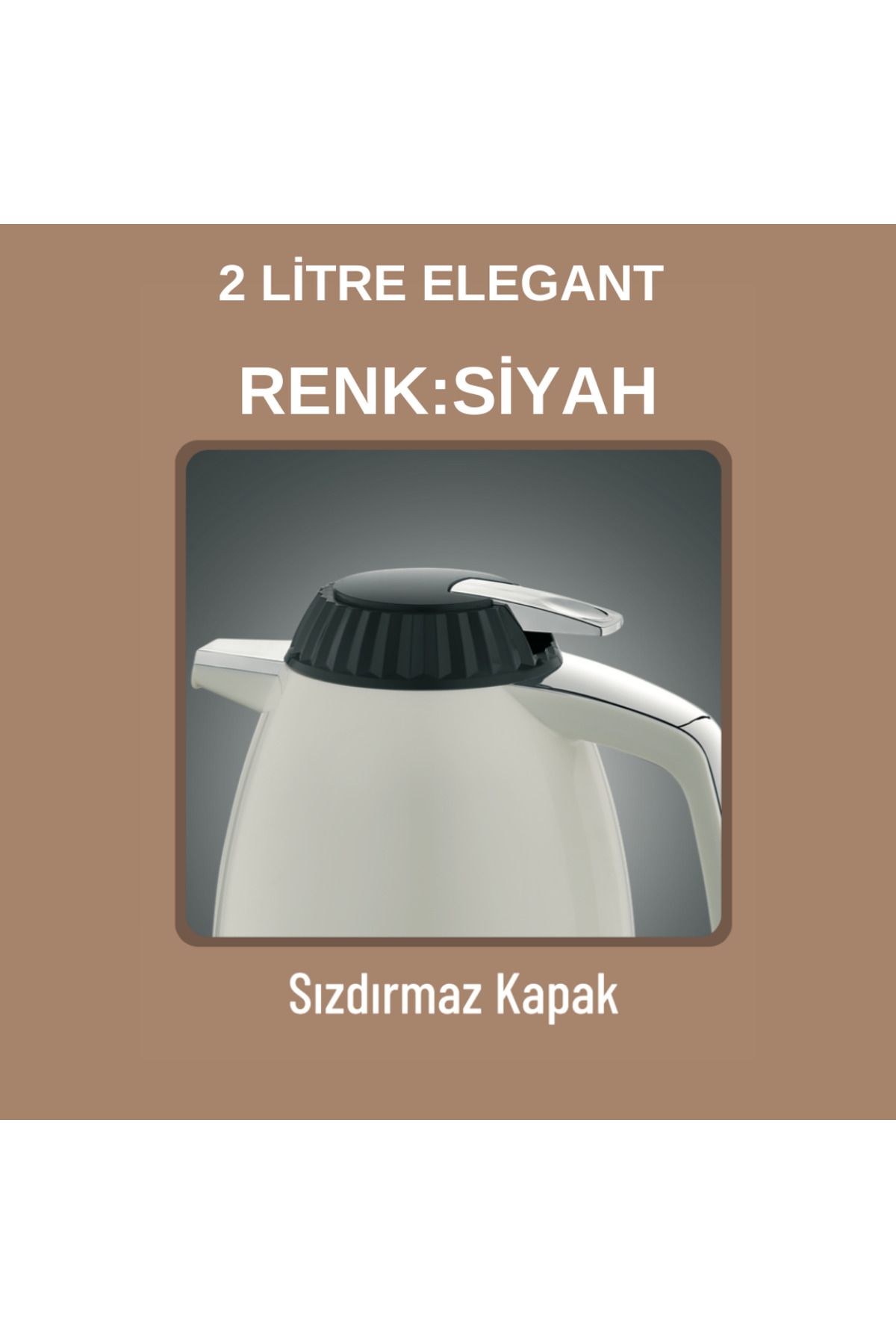 Star Termos 2 Litre Elegant Serisi Cam Termos Sızdırmaz Kapak