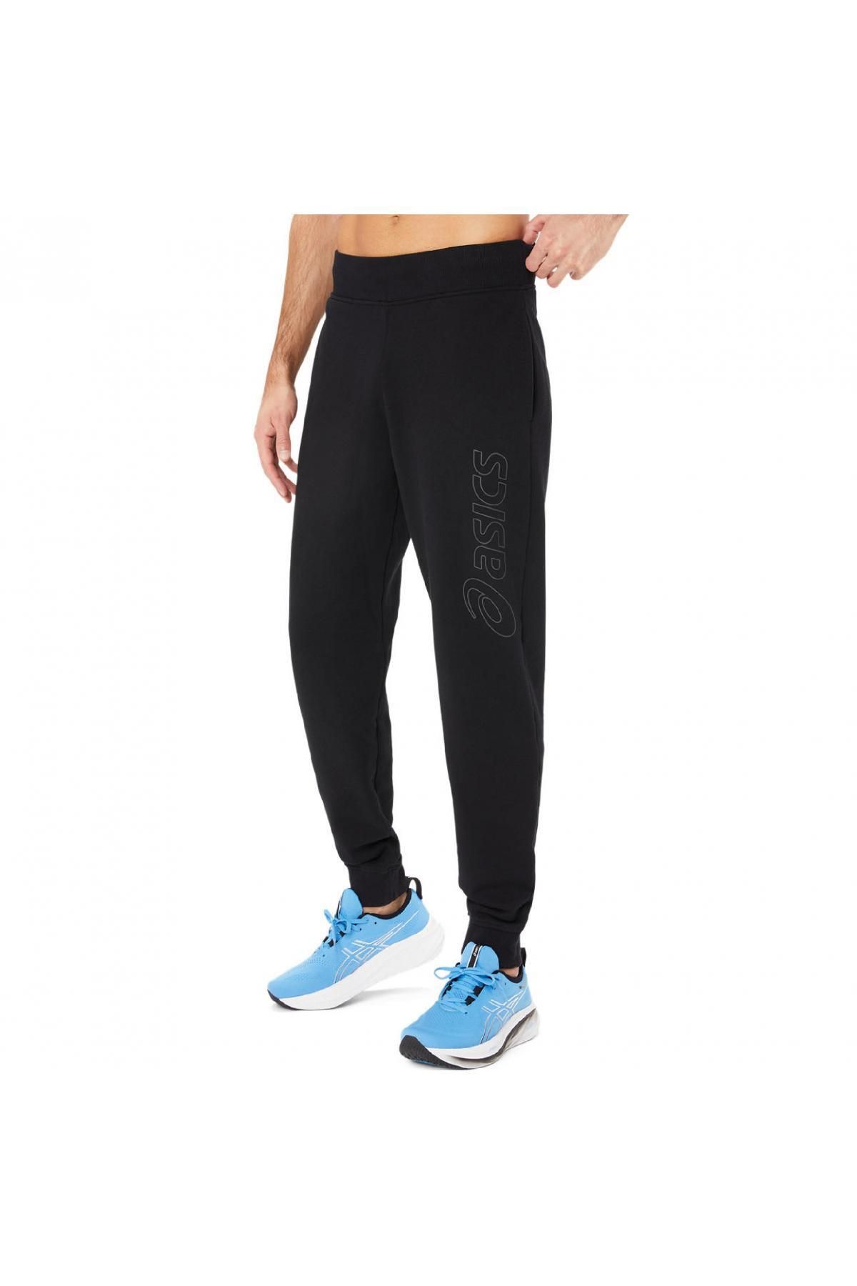 Asics-2031E189 Asics Logo Sweatpan Alti Black Men's Sweatpants 2