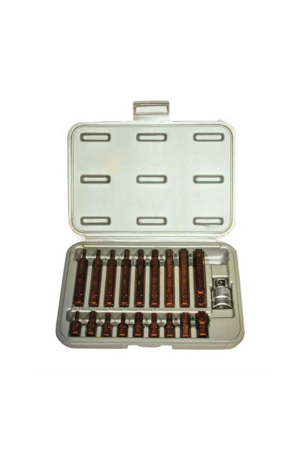 KAPLAMALI DELİKLİ TORX BİTS SET 19 PARÇA 005-KK0003