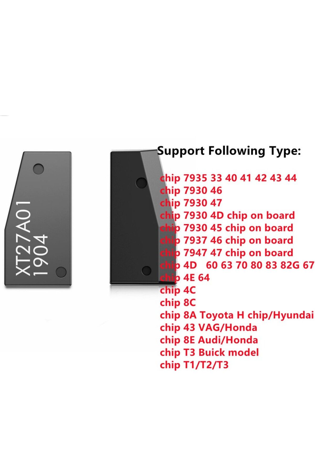 Choice-5pcs 5- 100pcs Xt27a Vvdi Super Chip Transponder Xt27a01 Super Chip For Id46/40/43/4d/8c/8a/t3/47 F 6