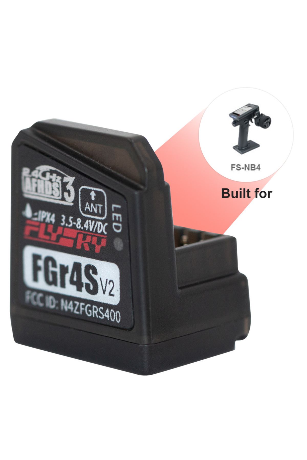 Choice-Flysky FGR4S V2 Receiver AFHDS Single-Antenna Bidirectional PWM /PPM / IBUS Output Receiver for F... 5