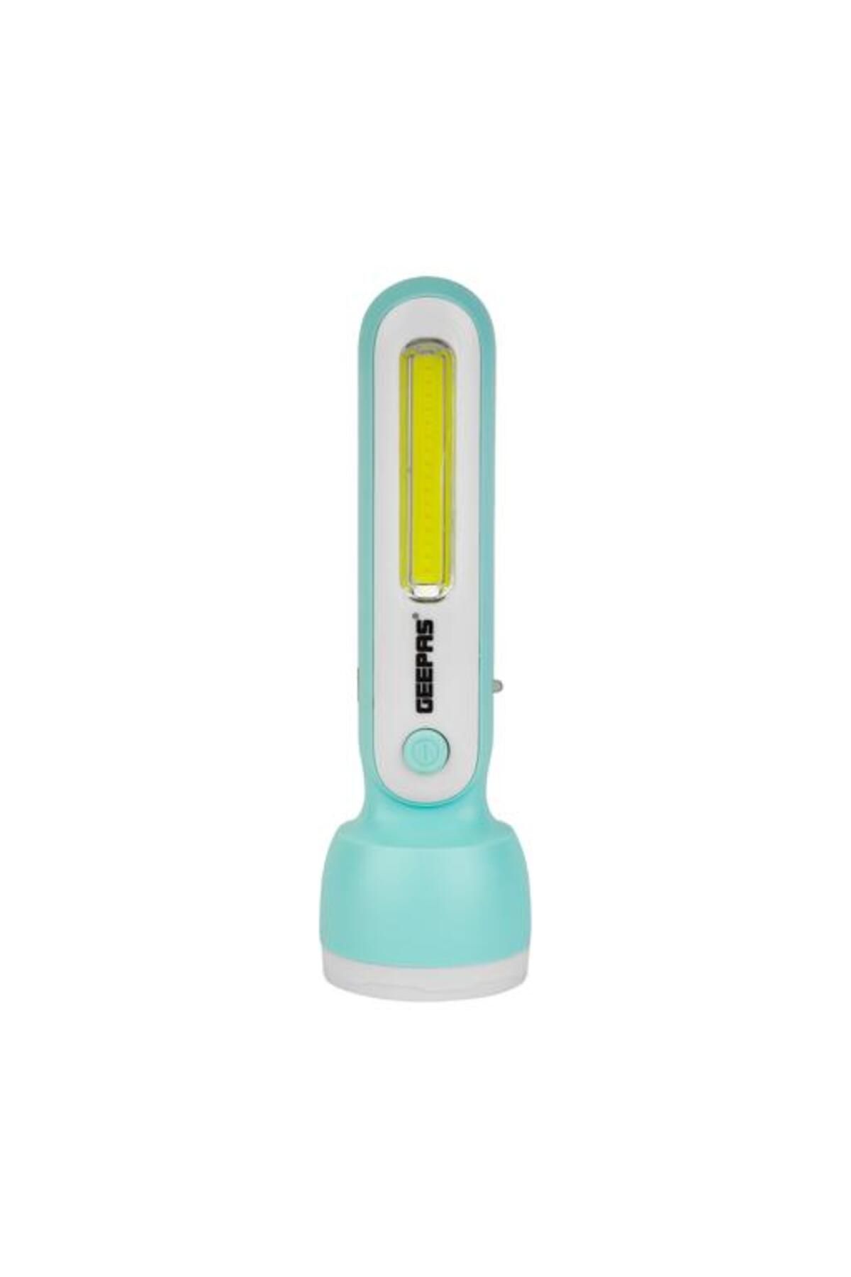 Geepas-Rechargeable LED Torch- Sturdy Housing with COB and Hi-Power LED| 3 Hours Working Time 8