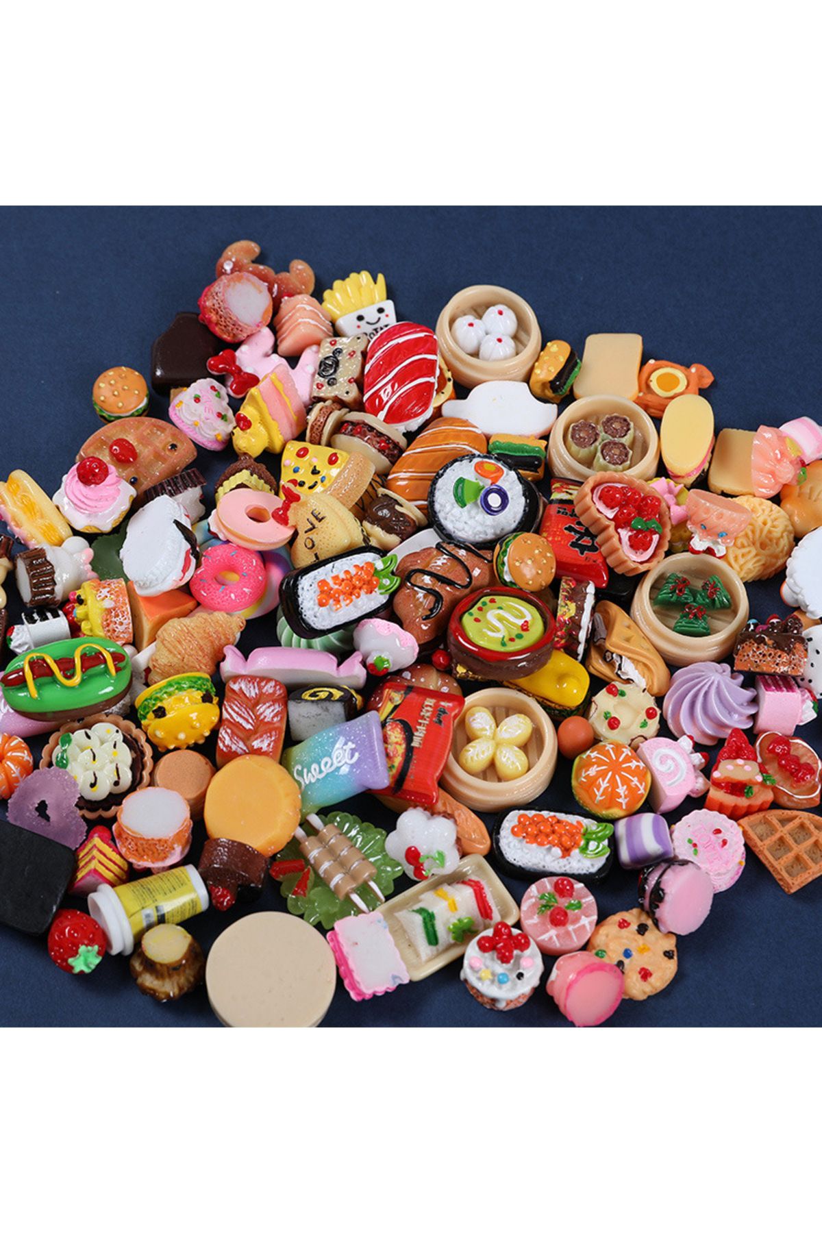 Choice-40pcs Food Randomly 5-50pcs Cute Mini Simulation Animal Blind Box Toys Action Surprise Tide Play Fig 4