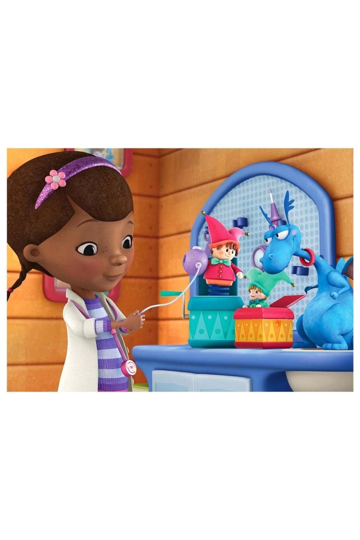 Basic Fun Çocuk KS Doc McStuffins 100 Parça Puzzle