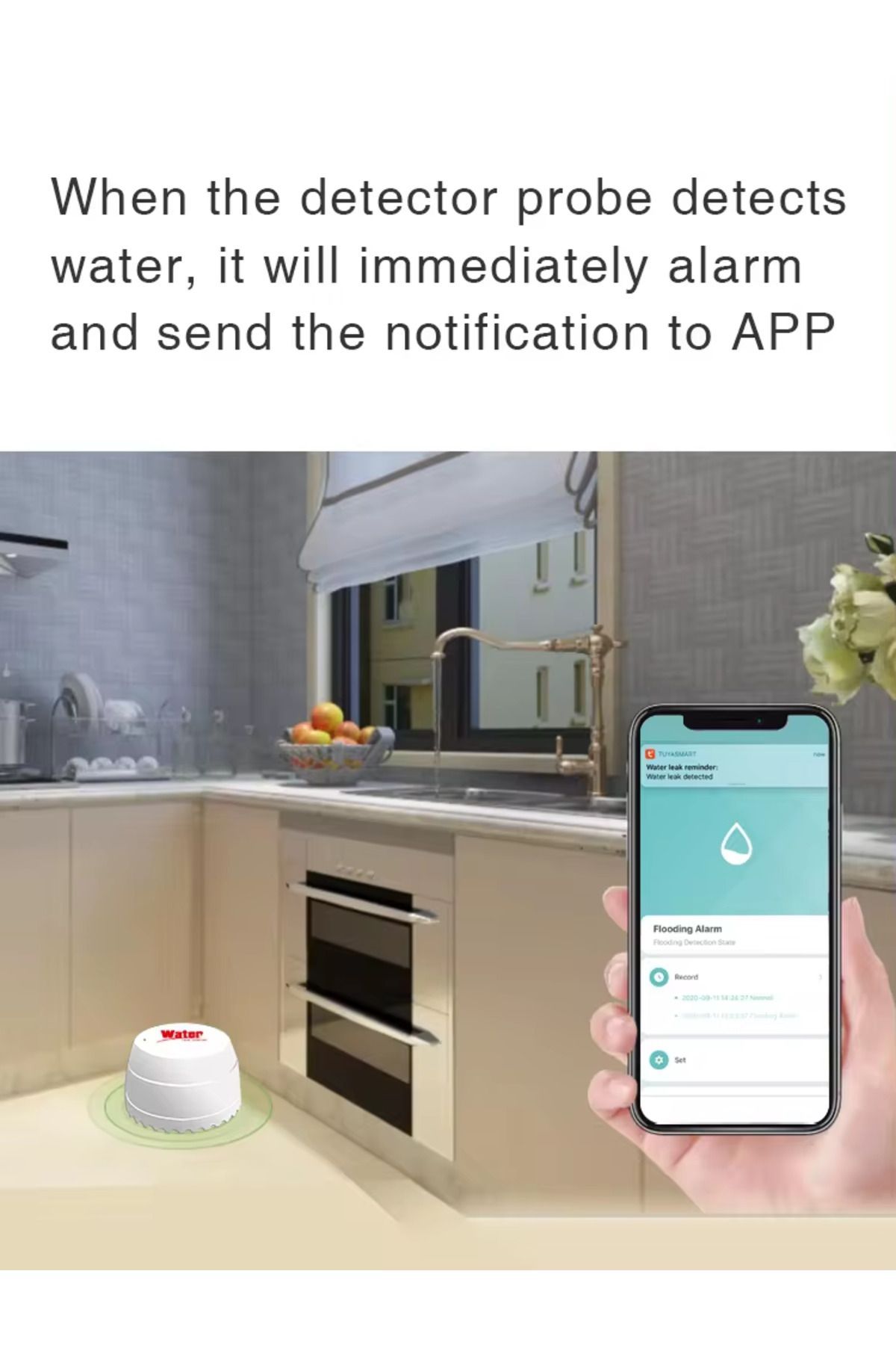 Choice-Tuya Wifi Water Leak Detector Flood Sensor Smart Life App Remote Monitoring Flood Alert Overflow ... 7
