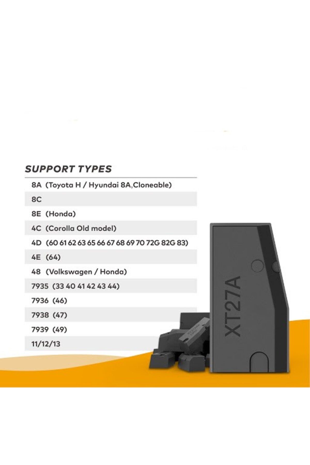 Choice-5pcs 5- 100pcs Xt27a Vvdi Super Chip Transponder Xt27a01 Super Chip For Id46/40/43/4d/8c/8a/t3/47 F 5