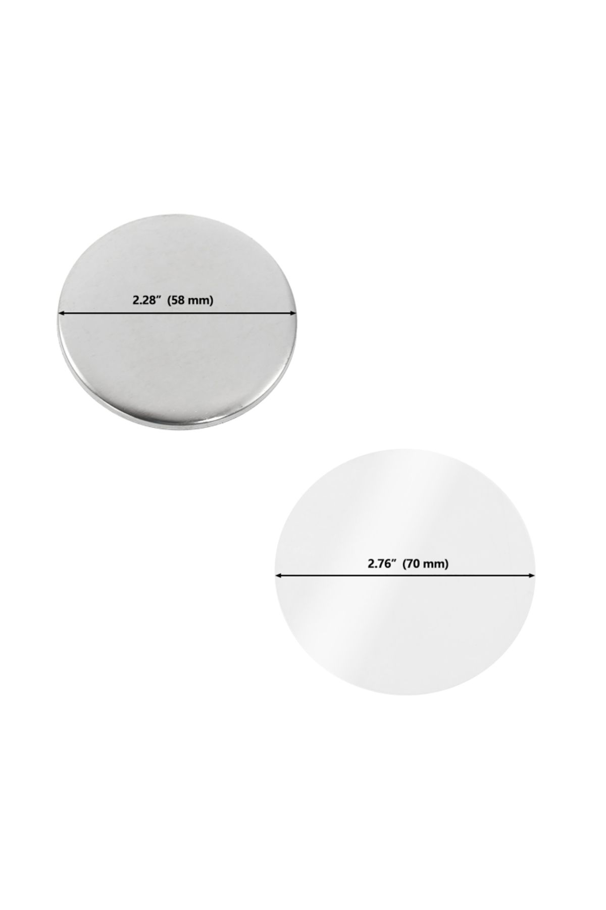 Choice-58mm 100set DIY Blank Pin Button Badge Material Whiteboard Fridge Magnets Mini Morror Making Part... 7