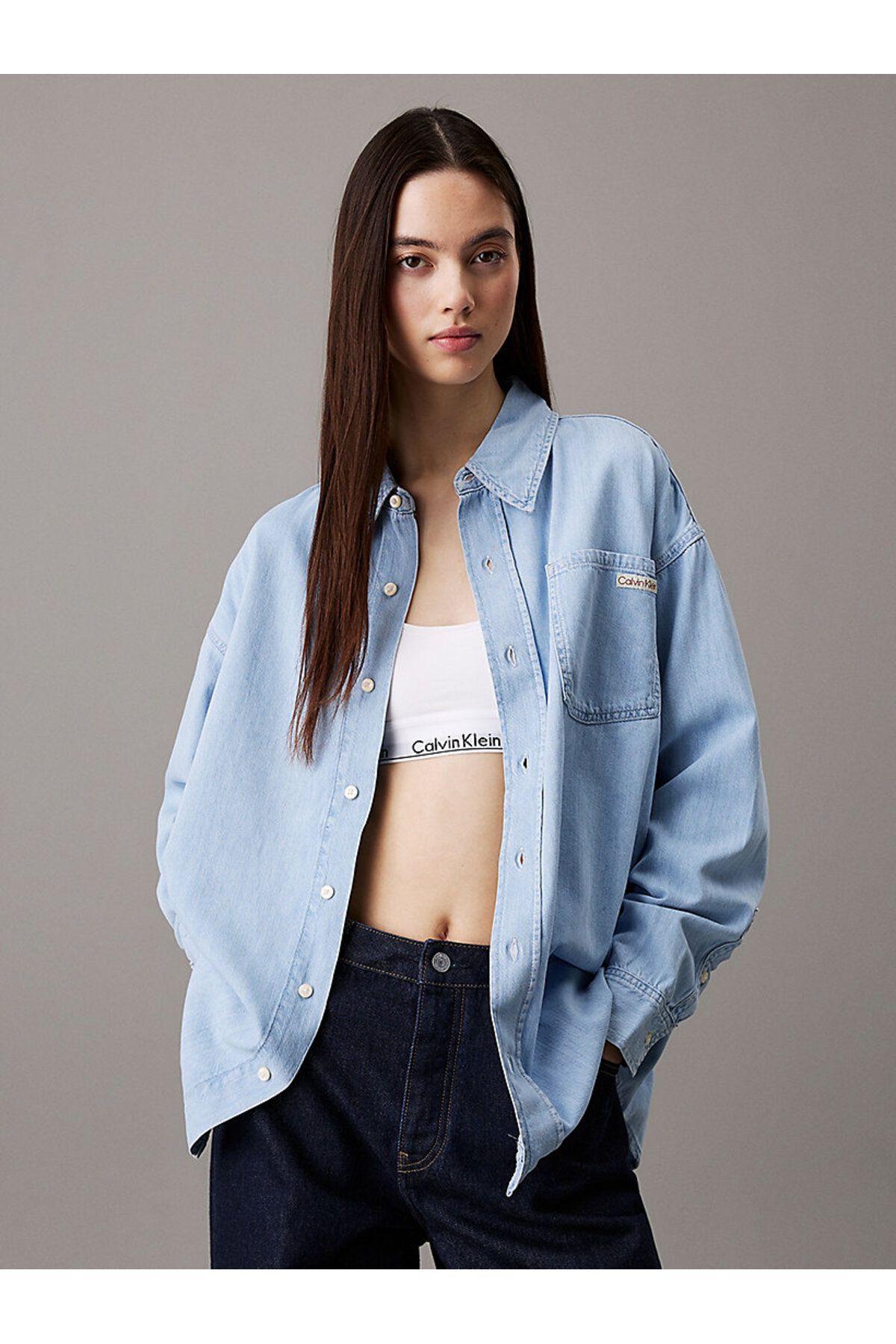 Calvin Klein OVERSIZED LS DENIM SHIRT