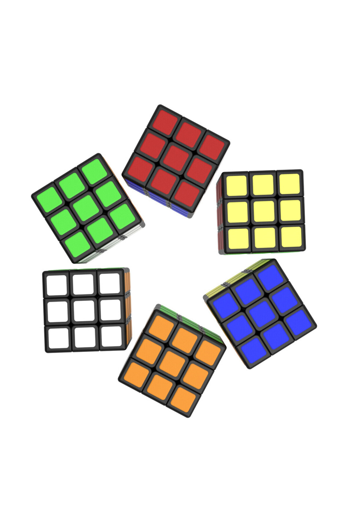 Choice-Cubelab 1cm Mini Magic Cube Tiny 3x3 Professional 1 CM Speed Cube Magic Cube Puzzle Blue Pink Bla... 1
