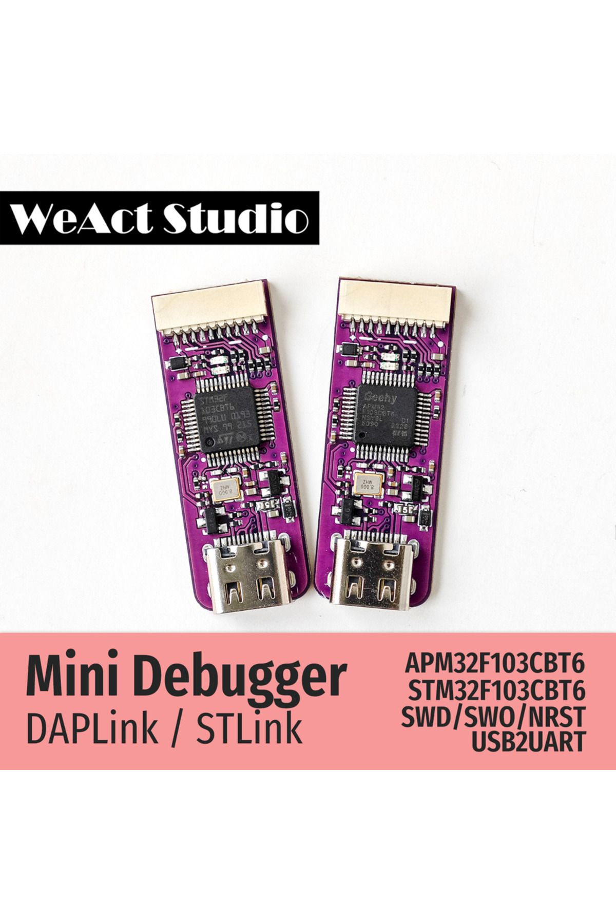 Choice-Stlink-stm32 Weact Mini Debugger Daplink Stlink V2.1 Swd Swo Usb To Uart Module 1