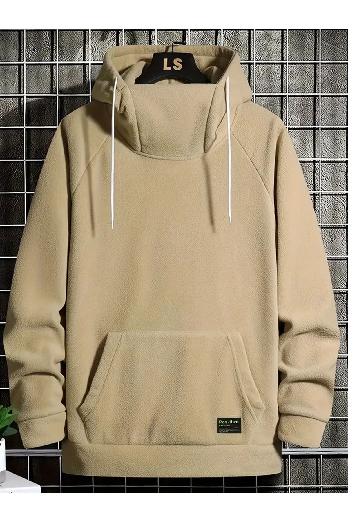 LUNAVISTA Hoodie baskılı kapşonlu fermualı oversize sweatshirt