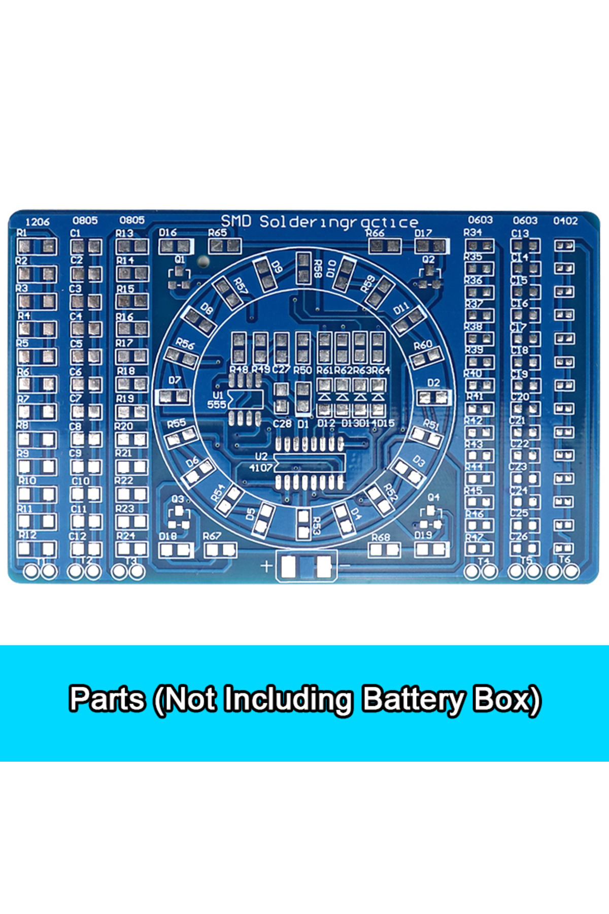 Choice-B Soldering Practice Board Smd Circuit Board Led Electronic Smt Component Diy Pcb Kit Project Tools. 1