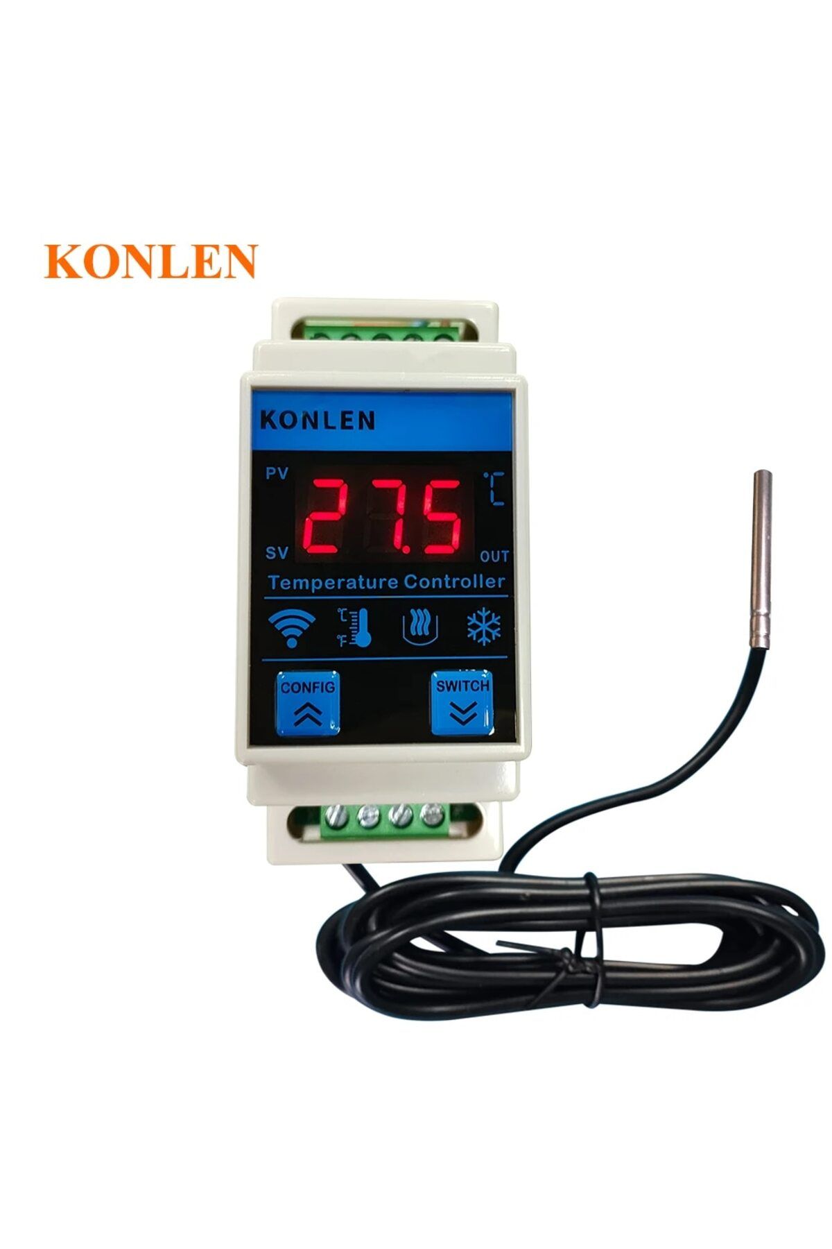 KONLEN-Tuya WIFI Temperature Sensor Thermometer Controller Freezer Fridge Heating Thermostat Smart Life ... 2