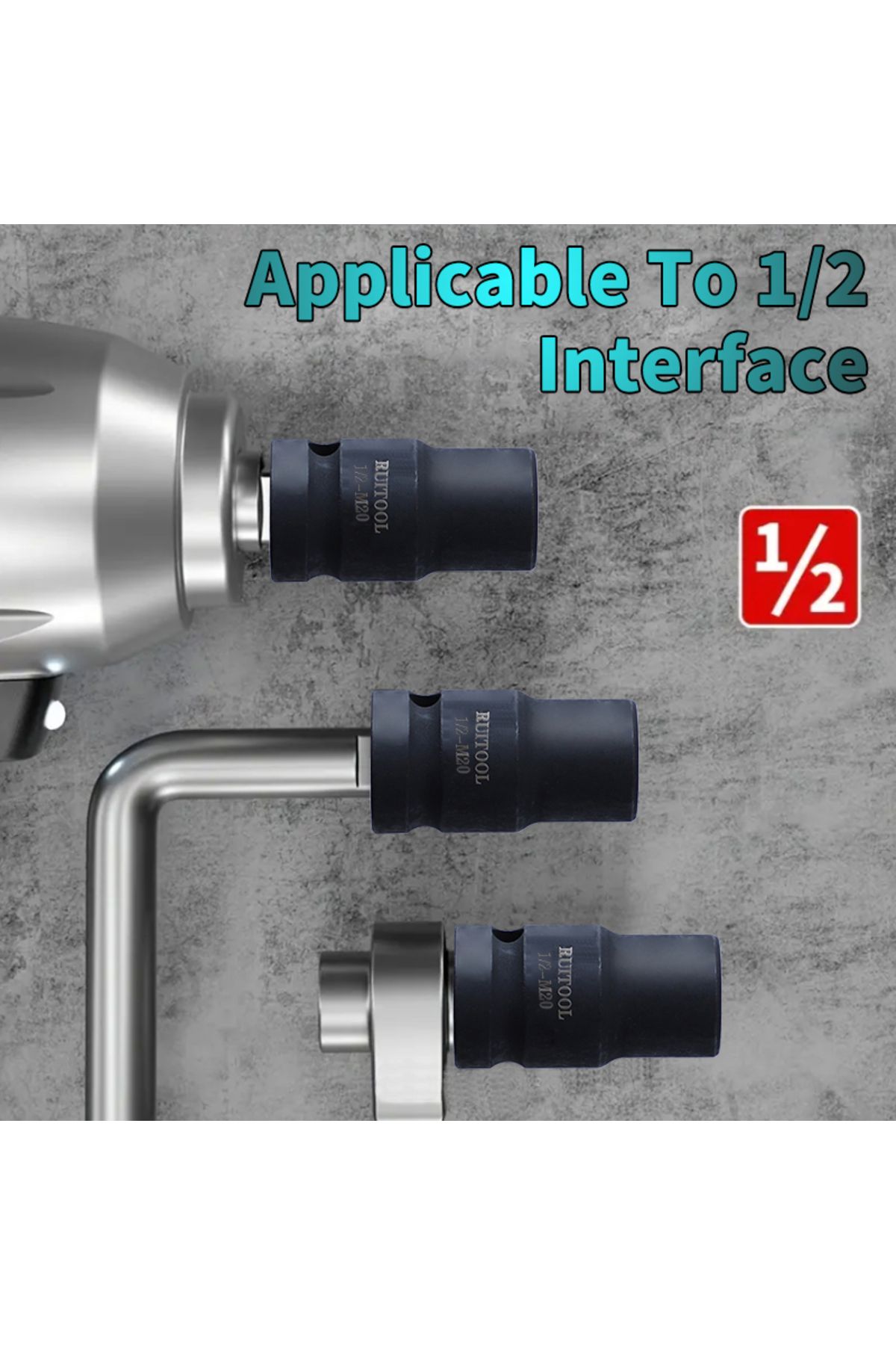 Choice-9pcs Tap Socket Set M6-M24 Alloy Steel Machine Tap Holder 1/2'' Square Interface Quick Change Thr... 5