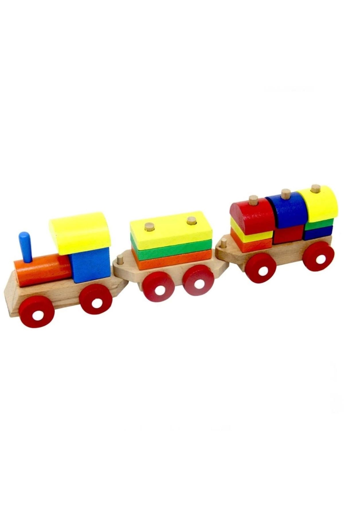 Basic Fun Çocuk Playwood Eğitici Ahşap Bultak Tren