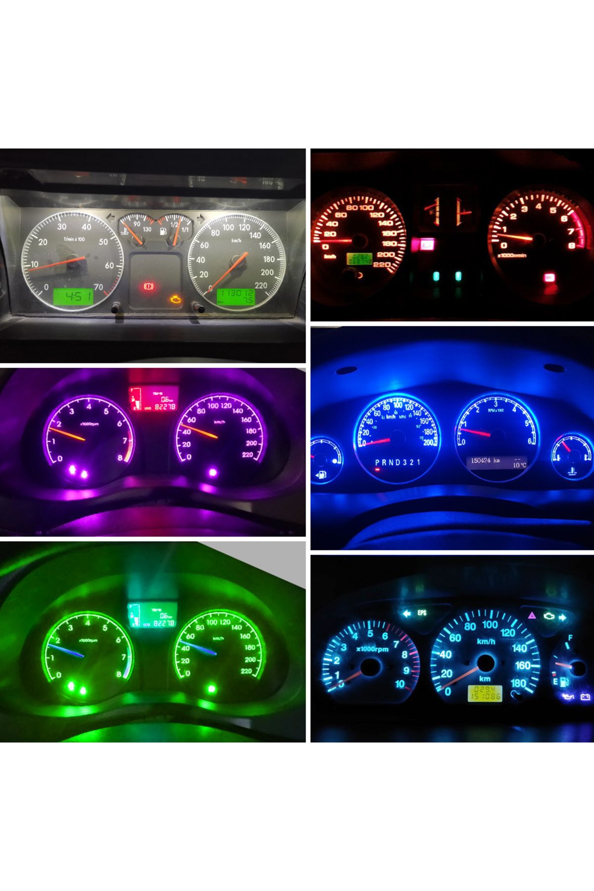 Choice-White 10pcs T5 Led Bulb W3w W1.2w Led Canbus Car Interior Lights Dashboard Warming Indicator Wedge A 5