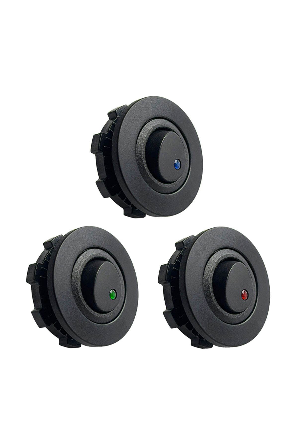 Choice-ON/OFF Round Rocker Toggle LED Switch 3 Pin 12V 20A Car Dashboard Dash Boat Truck Push Button Swi... 8