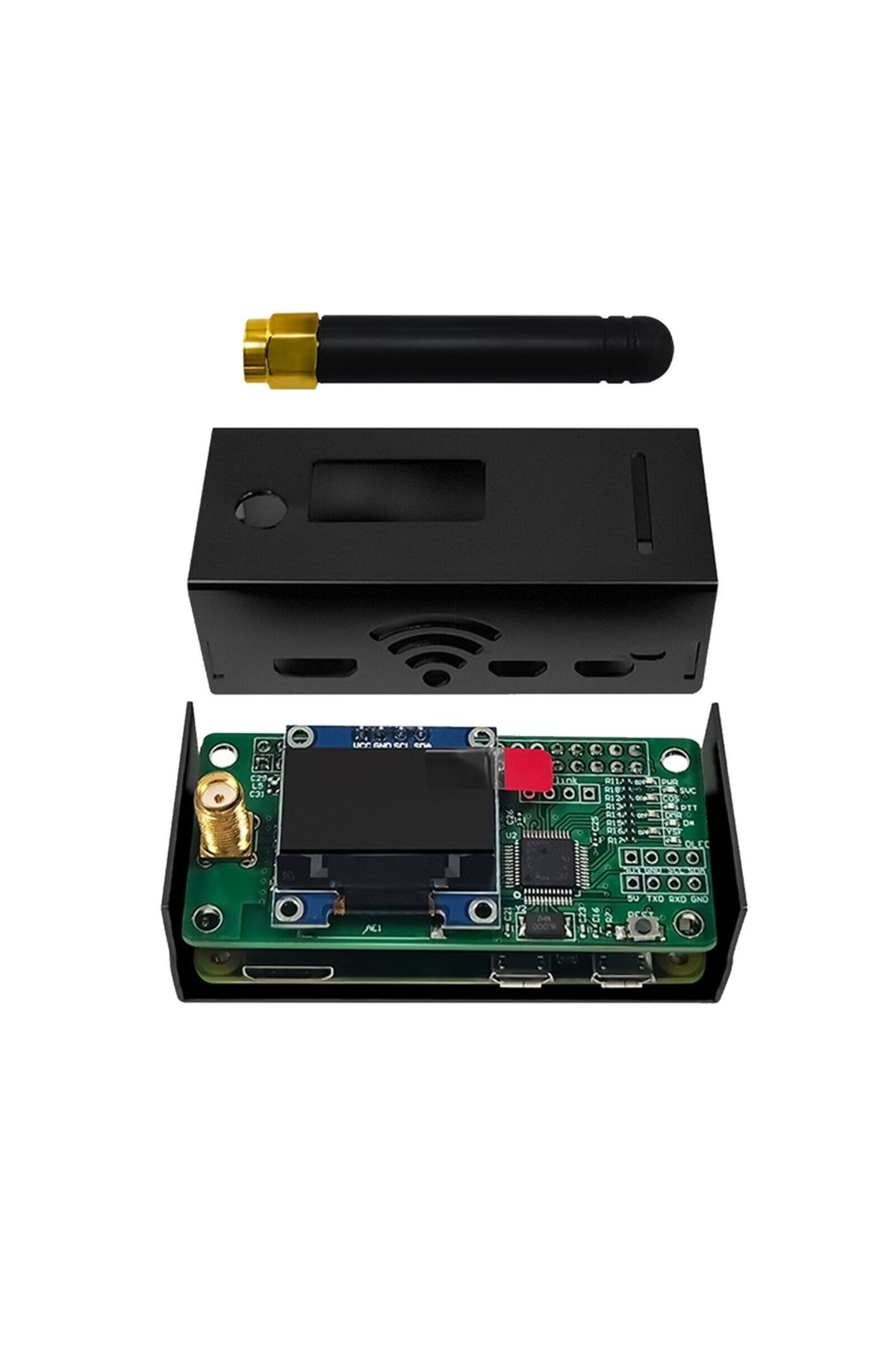 Choice-Assembled MMDVM Hotspot Support P25 DMR YSF NXDN With Raspberry Pi Zero W OLED +Antenna 16G card ... 5
