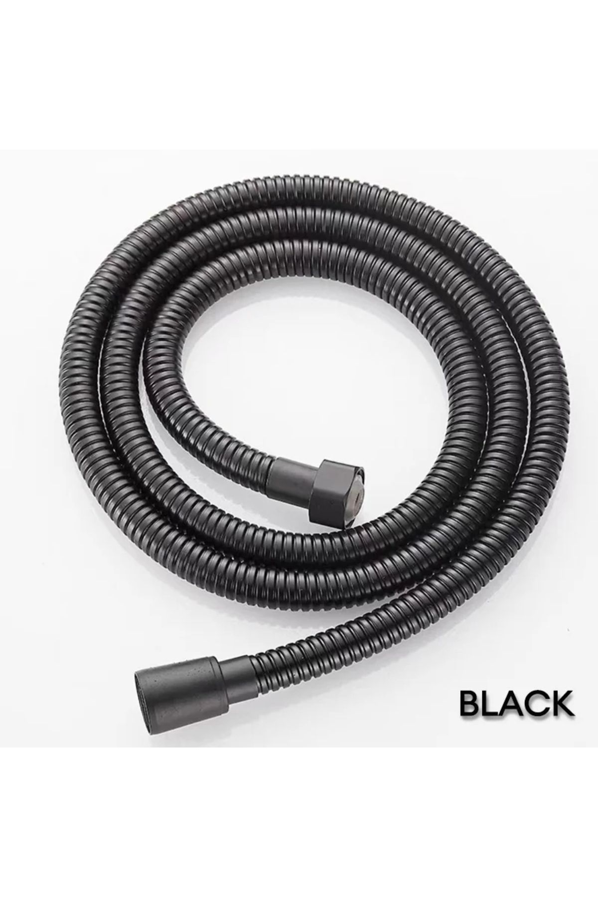 Choice-150cm Black Black/chrome Stainless Steel Flexible Shower Hose Bathroom Accessories Shower Pipe High 1