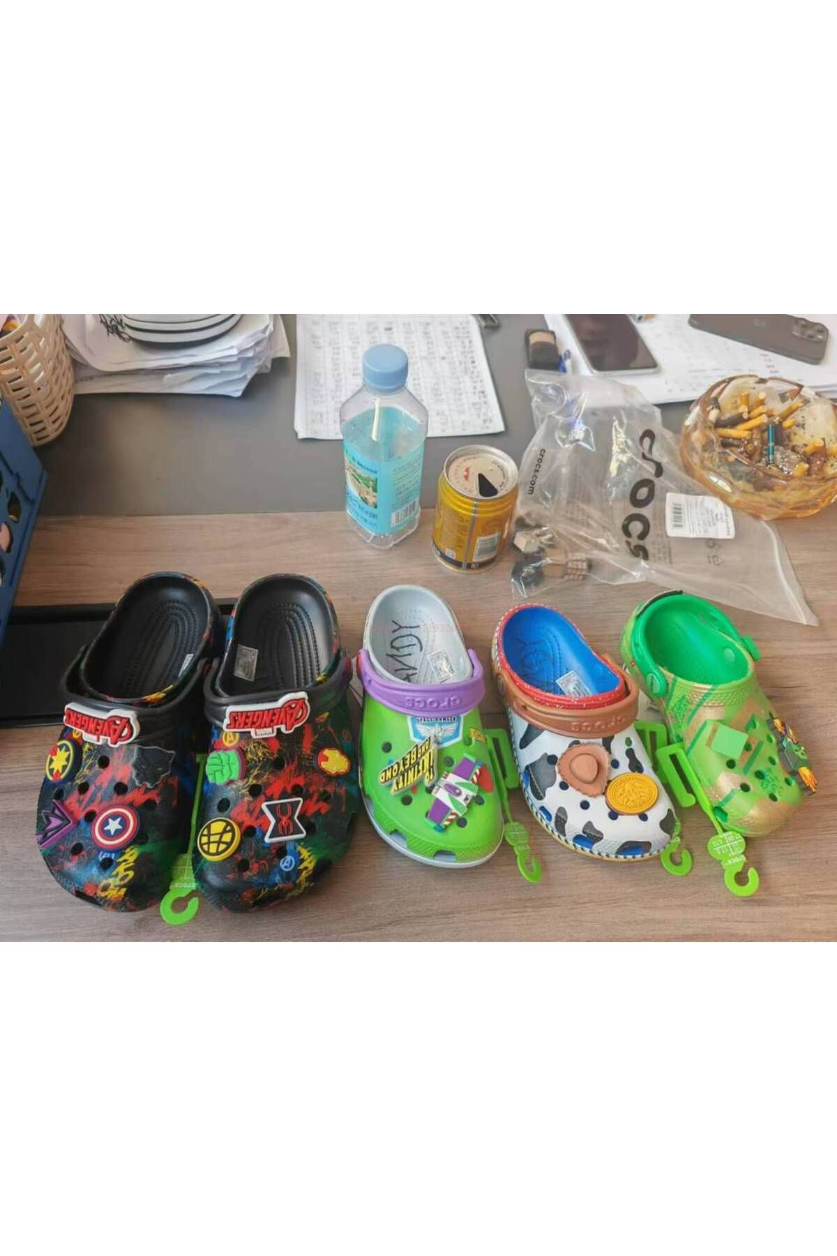 Choice-Disney Cartoon Anime Cute Buzz Lightyear Anti Slip Children Slippers Woody Toy Story Kids Shoes N... 7