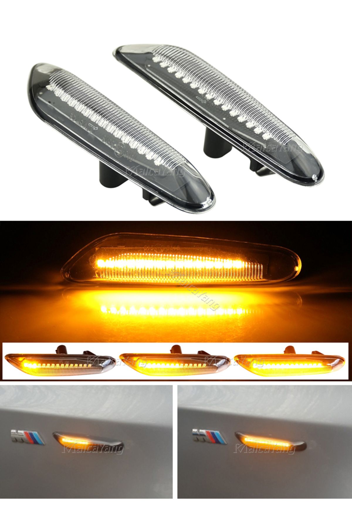 Choice-لسيارات BMW X3 E83 X1 E84 X5 X53 E60 E61 E46 E81 E82 E90 E92 E87 E88 مصابيح إشارة الانعطاف LED المتسلسلة الوامضة 8