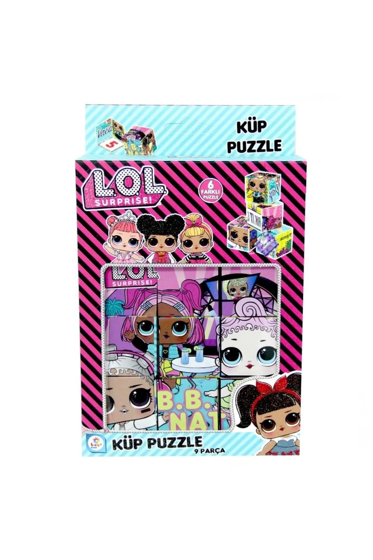 TWOX Çocuk LOL Küp Puzzle 9 Parça