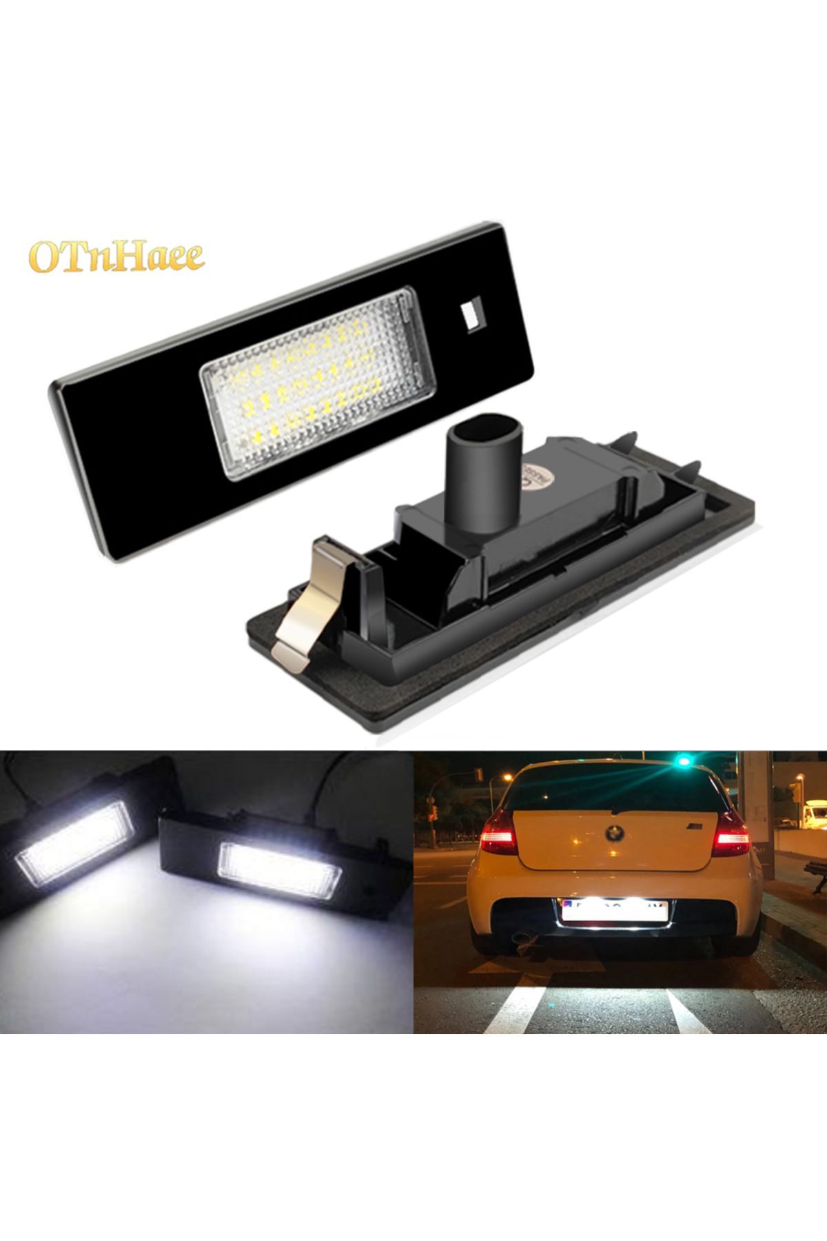Choice-6000k 2pcs For Bmw Led License Number Plate Lamp 1 Series E81 E87 E63 E64 M6 E85 E86 Z4 F12 F13 F20 1