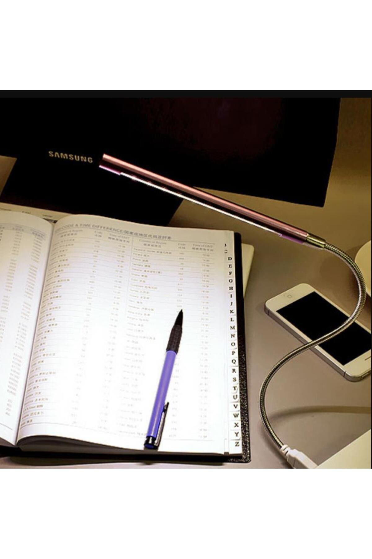 Choice-Black Metal Material Usb Led Lights Book Lamp 10leds Flexible Book Reading Light Table Lamp For Note 5