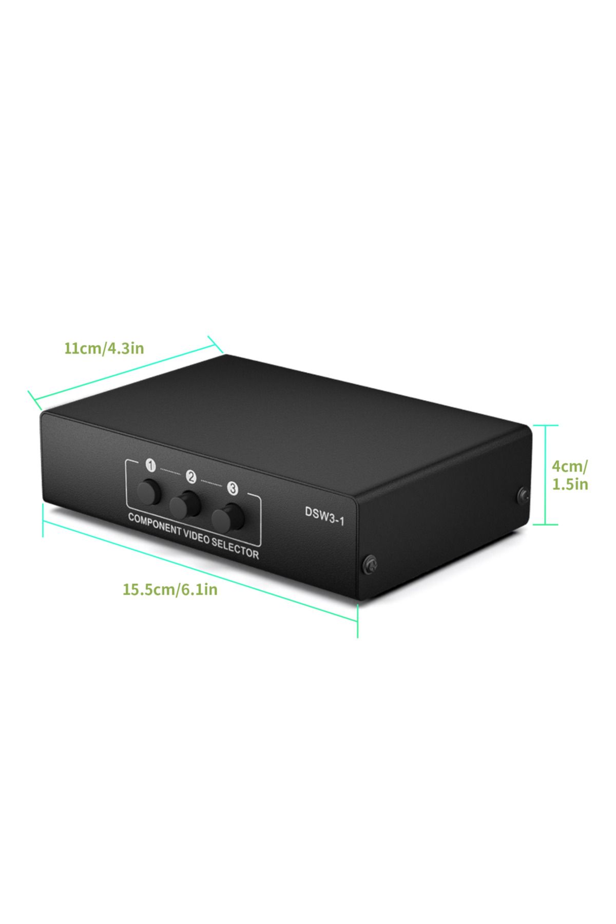 Choice-ملاحظة فحص أخرى لمفتاح مكون RGB صندوق اختيار 3 في 1 مخرج 5 Rca L/r Ypbpr مفتاح مكون Av Sw 5
