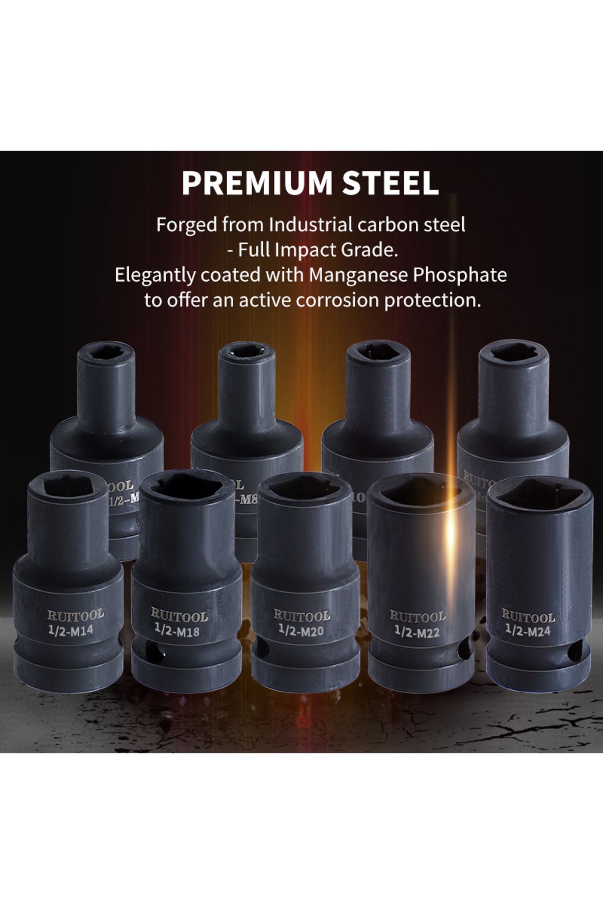 Choice-9pcs Tap Socket Set M6-M24 Alloy Steel Machine Tap Holder 1/2'' Square Interface Quick Change Thr... 4