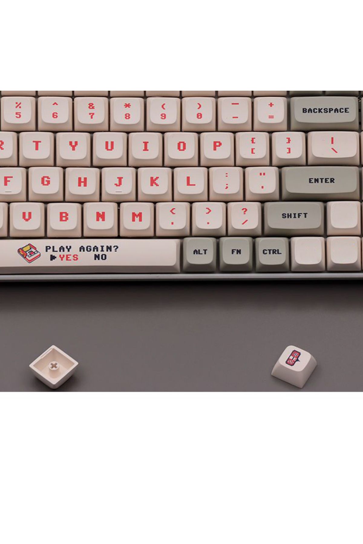 Choice-138 Keys Bagged 138 Keys Anime Retro Red And White Machine Keycaps Dye Sub Pbt Xda Profile For Mx Sw 2