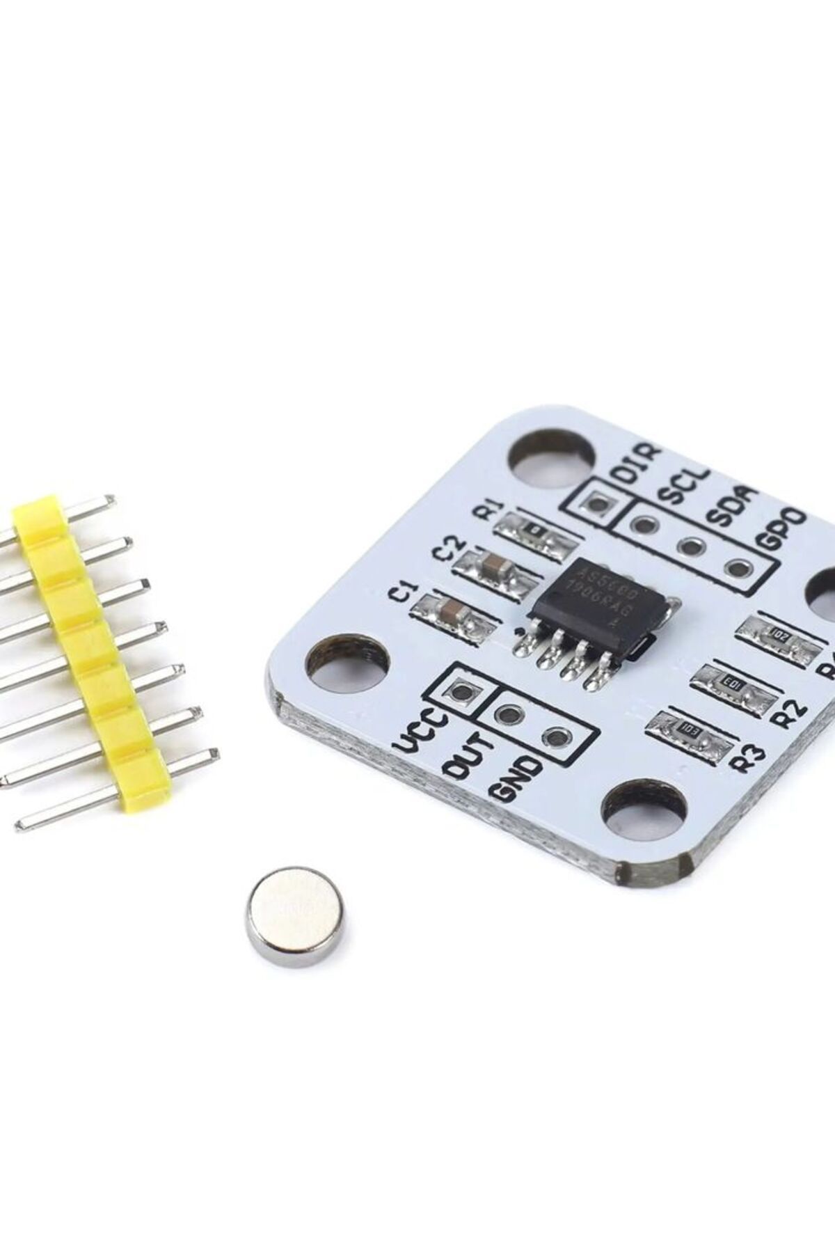 Choice-AS5600 magnetic encoder magnetic induction angle measurement sensor module 12bit high precision 4