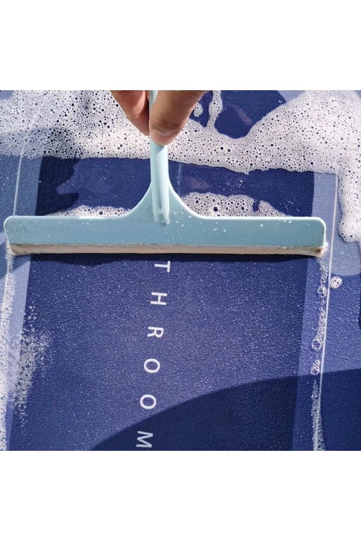 Neva-Super Absorbent Bath Mat with Non-Slip Base Ablution Mat Square Blue(40*60) 5