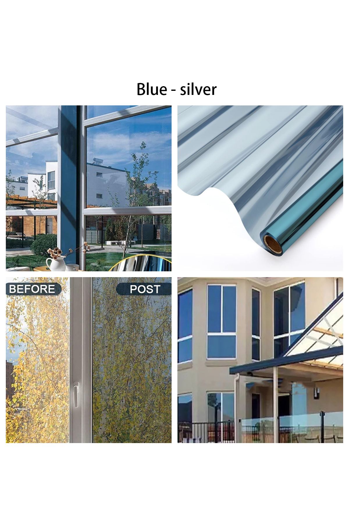 Choice-Privacy Window Film Self Adhesive Sun Protection Film Anti-UV One Way Heat Insulation Glass Stick... 5