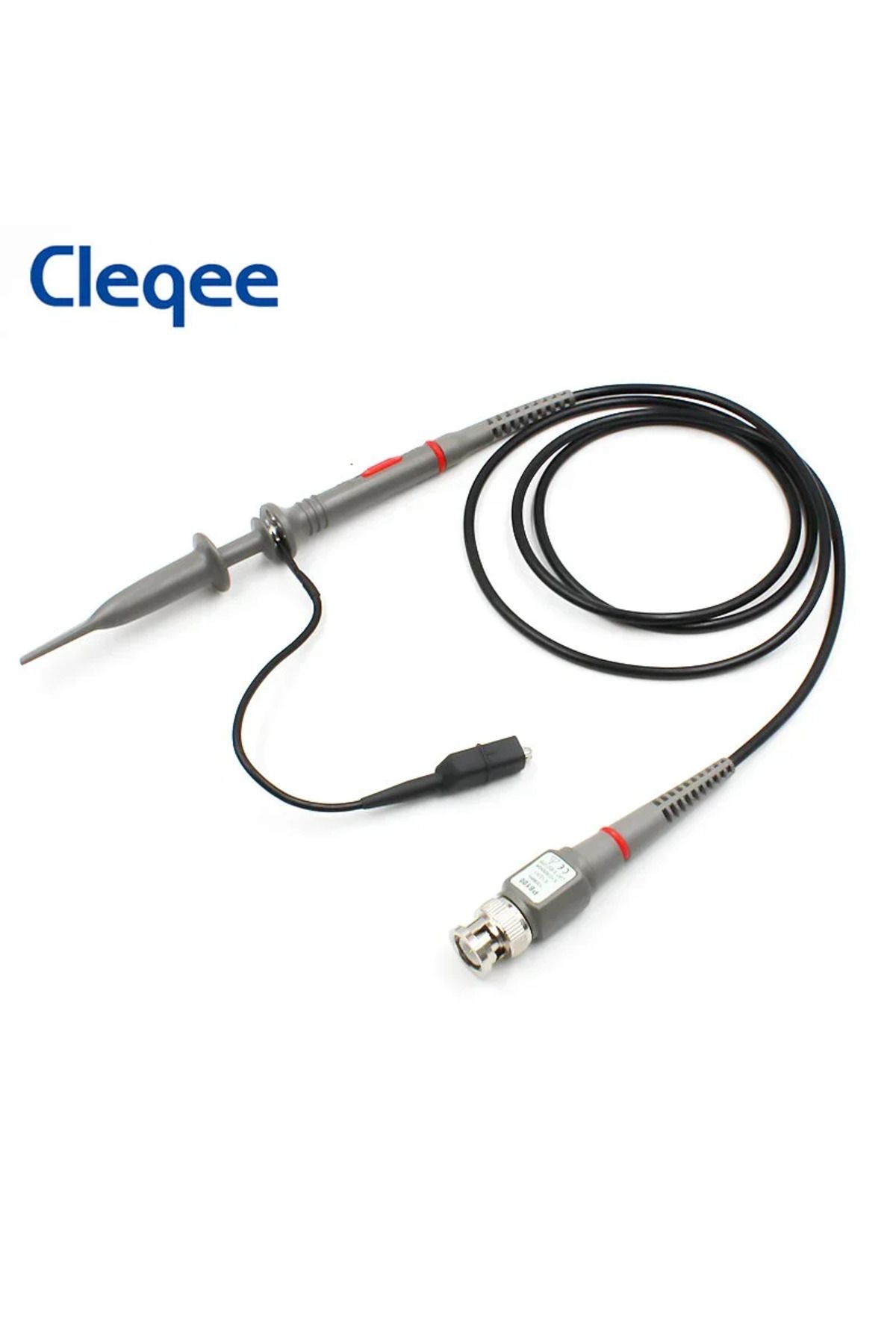 CLEQEE-P6100 2pcs 100mhz Bandwidth Oscilloscope Probe 1x/10x Adjustable Attenuation Bnc Leads Sw... 6