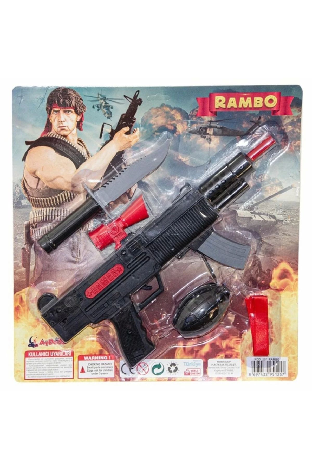 Basic Fun Çocuk Kartela Rambo Oyun Seti